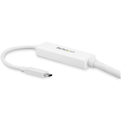 9.8ft/3m USB C to DisplayPort 1.2 Cable 4K 60Hz - USB-C to DisplayPort Adapter Cable HBR2 - USB Type-C DP Alt Mode to DP Monitor Video Cable - Works w/ Thunderbolt 3 - White - Image 2