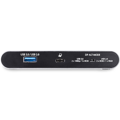 USB C Dock - 4K Dual Monitor DisplayPort - Mini Laptop Docking Station - 100W Power Delivery Passthrough - GbE, 2-Port USB-A Hub - USB Type-C Multiport Adapter - 3.3' Cable - Image 2