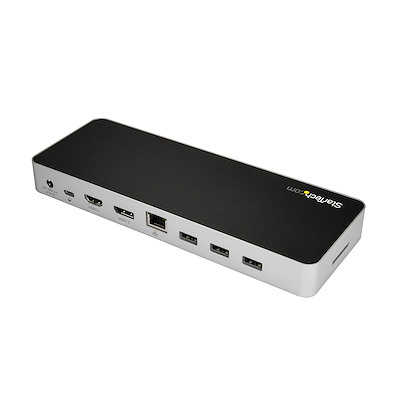 USB C Dock - Dual Monitor HDMI & DisplayPort 4K 30Hz - USB Type-C Laptop Docking Station 60W Power Delivery, SD, 4-port USB-A 3.0 Hub, GbE, Audio - Thunderbolt 3 Compatible - Image 2