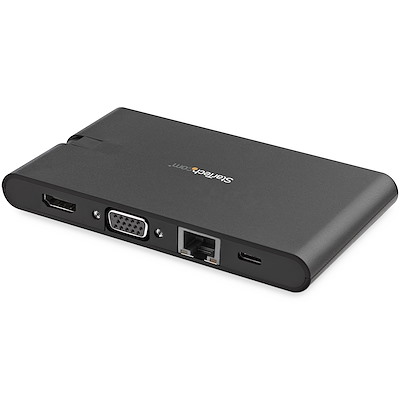 USB C Multiport Adapter - USB Type-C Mini Dock with HDMI 4K or VGA 1080p Video - 100W Power Delivery Passthrough, 3-port USB 3.0 Hub, GbE, SD & MicroSD - Laptop Travel Dock - Image 2