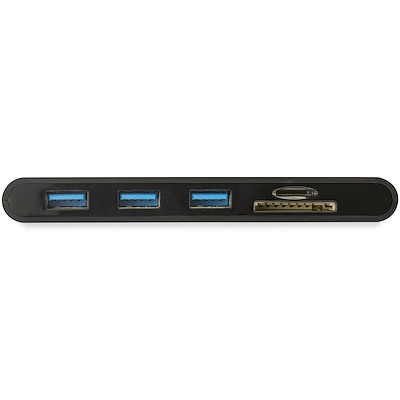USB C Multiport Adapter - USB Type-C Mini Dock with HDMI 4K or VGA 1080p Video - 100W Power Delivery Passthrough, 3-port USB 3.0 Hub, GbE, SD & MicroSD - Laptop Travel Dock - Image 3