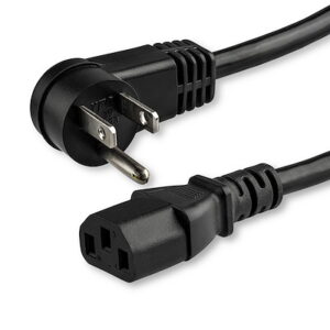 Power Cord - Right-Angle NEMA 5-15P to C13 - 15 ft.