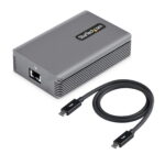 Thunderbolt 3 to Ethernet Adapter, 10GbE - Multi-Gigabit, Thunderbolt 3 to RJ45 Network Adapter - 10GBASE-T/5-2.5GBASE-T NIC - 10G Network Adapter w/ TB3-Certified Cable, Win/Mac