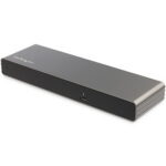Thunderbolt 3 Dock - Dual 4K 60Hz Monitor TB3 Laptop Docking Station with DisplayPort, HDMI & 1080p VGA - 85W Power Delivery & Charging - 2x USB-A, Ethernet - Mac & Windows