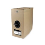 1000 ft Roll of Black Plenum CMP Cat 6 Solid UTP Bulk Cable - CMP/FT6 Plenum Fire Rating - ETL Verified - 23 AWG - 1000ft Cat6