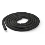 15' (4.6m) Cable Management Sleeve - Flexible Coiled Cable Wrap - 1.0-1.5" dia. Expandable Sleeve - Polyester Cord Manager/Protector/Concealer - Black Trimmable Cable Organizer