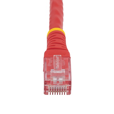 50ft CAT6 Ethernet Cable - Red CAT 6 Gigabit Ethernet Wire -650MHz 100W PoE RJ45 UTP Molded Network/Patch Cord w/Strain Relief/Fluke Tested/Wiring is UL Certified/TIA - Image 4