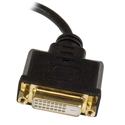 Micro HDMI to DVI Adapter - Micro HDMI to DVI Converter - Micro HDMI Type-D Device to DVI-D Single Link Monitor/Display/Projector - Durable - Male/Female - 8in (20cm) Cable - Image 3