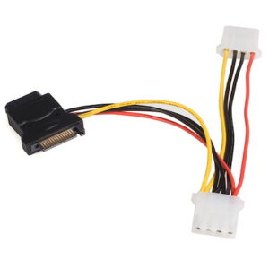 SATA to LP4 Power Cable Adapter with 2 Additional LP4