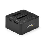 Dual-Bay USB 3.0 to SATA Hard Drive Docking Station, USB Hard Drive Dock, External 2.5/3.5" SATA I/II/III SSD/HDD Docking Station, Hot-Swap Hard Drive Bay, Top-Loading