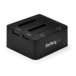 Dual-Bay USB 3.0 to SATA and IDE Hard Drive Docking Station, USB Hard Drive Dock, External 2.5/3.5" SATA I/II/III and IDE (40 pin) SSD/HDD Docking Station, Hot-Swap Hard Drive Bays, Top-Loading