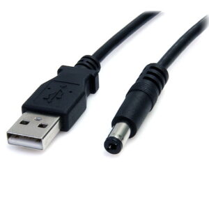 USB to 5.5mm Power Cable - Type M Barrel - 2m