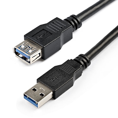 2m Black SuperSpeed USB 3.0 (5Gbps) Extension Cable A to A - M/F