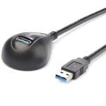 5 ft Black Desktop SuperSpeed USB 3.0 (5Gbps) Extension Cable - A to A M/F